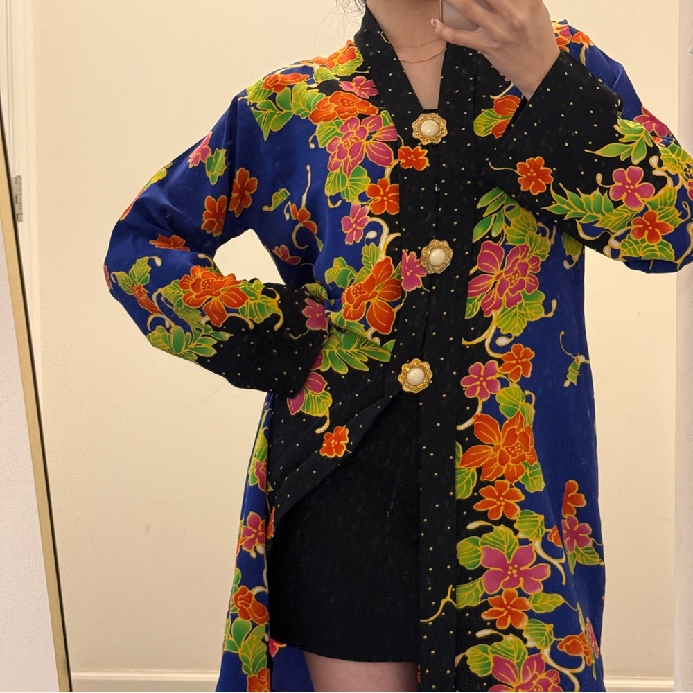 Vintage Oriental Robe Cardigan